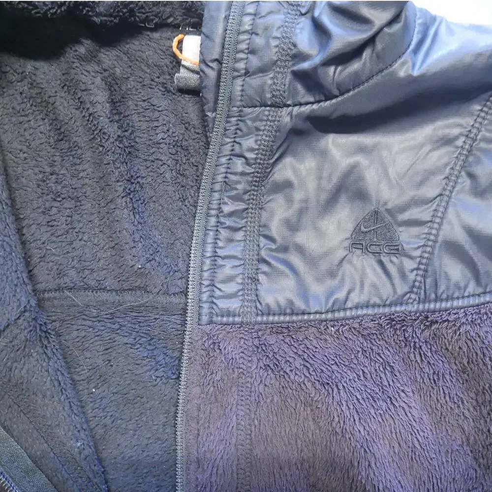 Vintage‎ Y2K Nike ACG Fleece High Pile Sherpa Full Zip Jacket Womens Size L